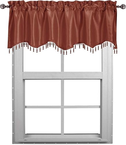 Vista 21 de Royal Hotel Bedding Soho - Cenefa con festón morado, patrón sólido, 35 x 30 pulgadas