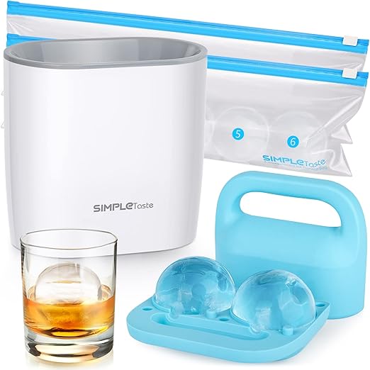 SIMPLETASTE Crystal Clear Ice Ball Maker Mold 2.36 Inch