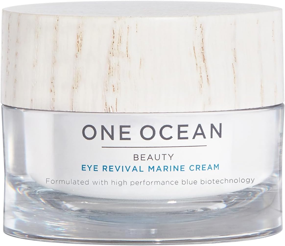One Ocean BeautyEye Revival Marine Cream - Lightweight, Natural, and Cruelty-Free - Skincare Eye Cream - Eye Cream for Dark Circles - Reduces Puffiness - Suitable for Daily Use - 0.5 oz
