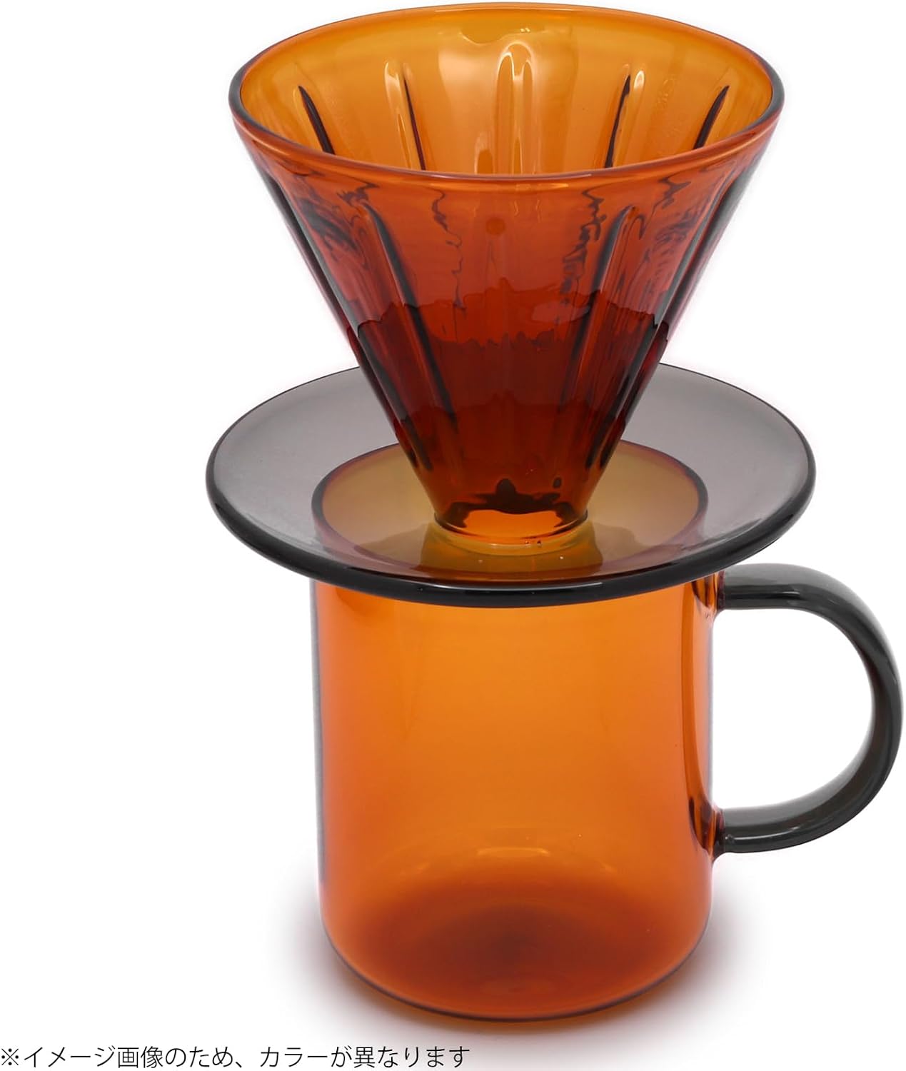 アルタ(Artha) Alta AR0604502 Heat Resistant Color Glass Dripper, Green, Size: Approx. W 4.5 x D 4.5 x H 3.5 inches (11.5 x 11.5 x 9