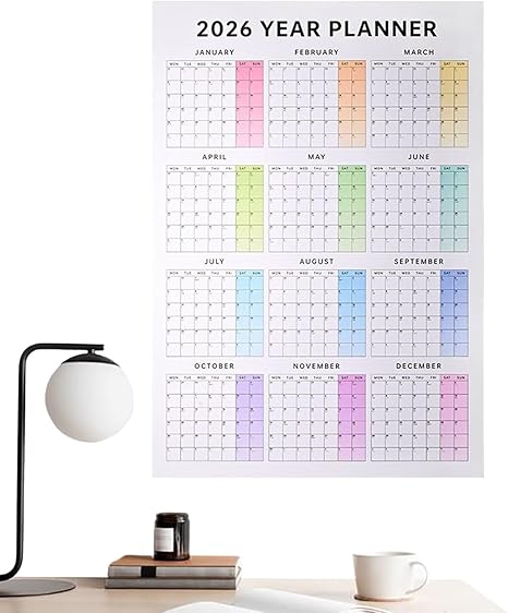 Kattenkalender 2026-13-maanden planner, maandkalender, voor