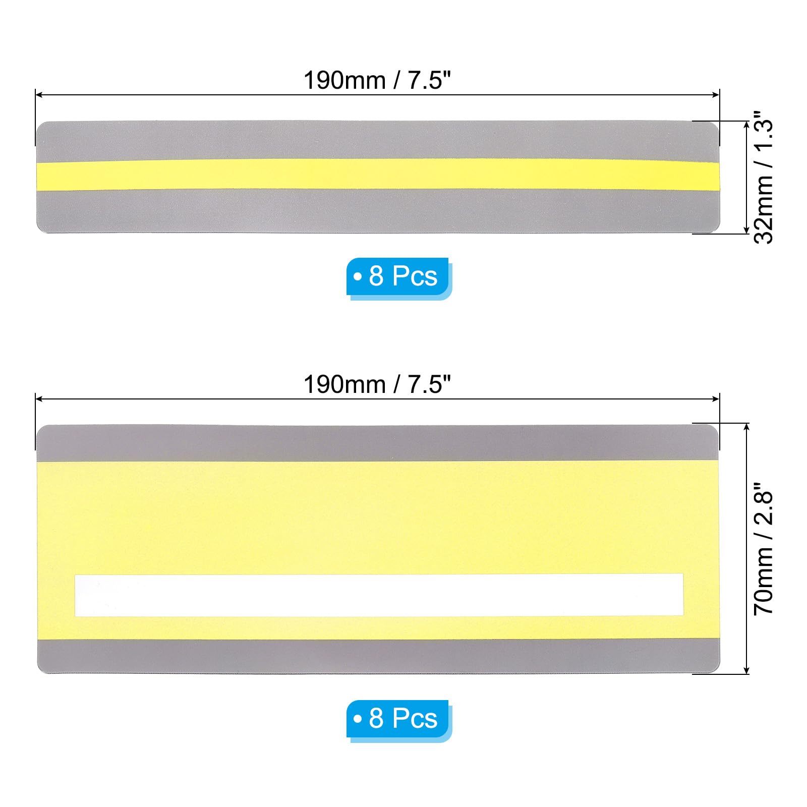 PATIKIL 16Pcs Guided Reading Highlight Strips, 2 Sizes Colored Overlay Highlight Bookmarks - Image 2