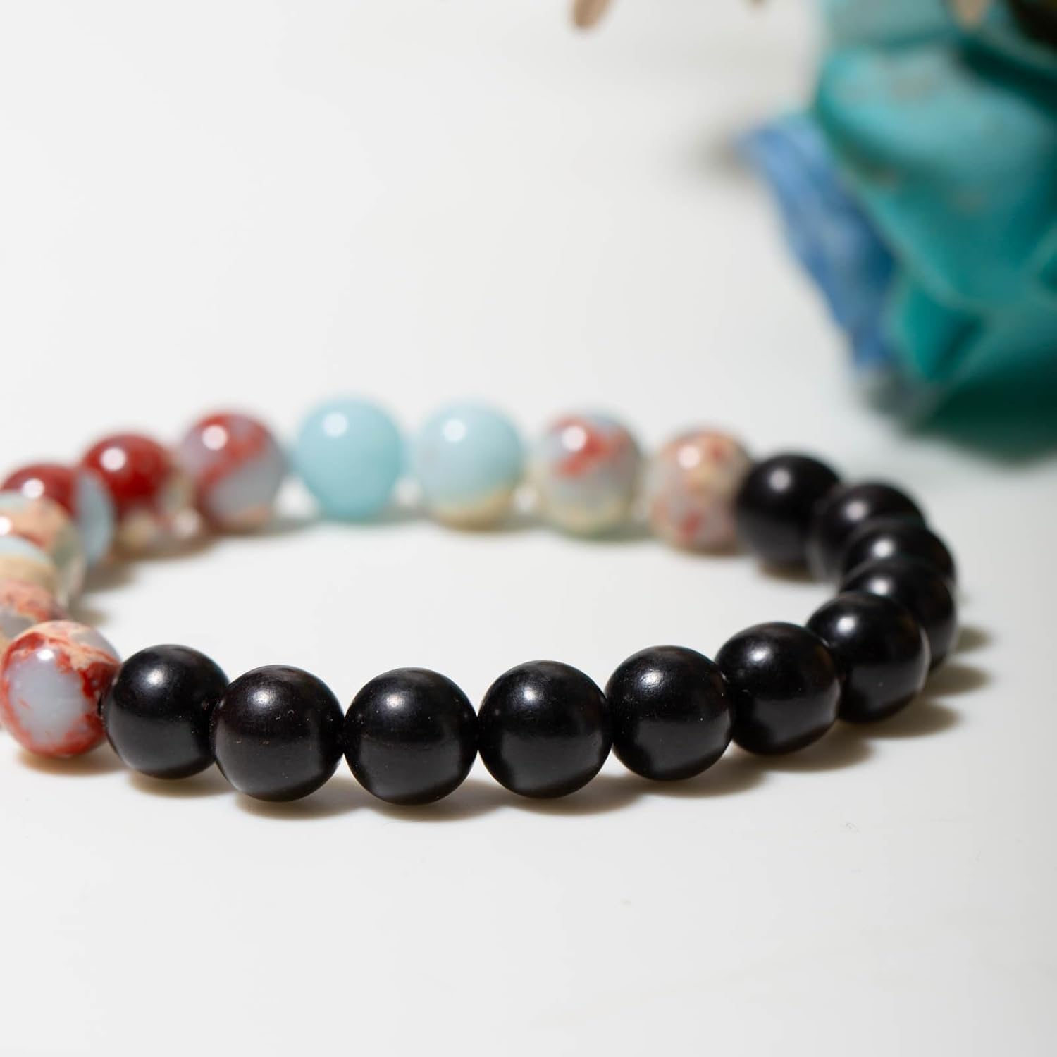 Bead Bracelets for Women and Men, Beaded Stretch Bracelets Elastic,Friendship Bracelets Jewelry - Image 6