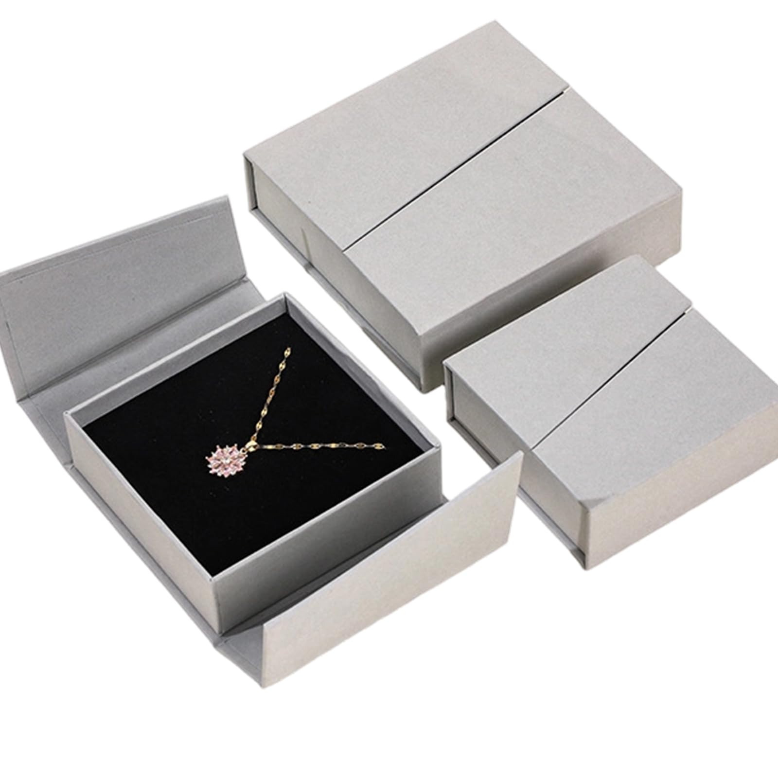 ljhnba Portable Fastener Jewelry Accessory Organiser with Double Flipped Lid for Travel and Daily Storage Needs Dustproof Case