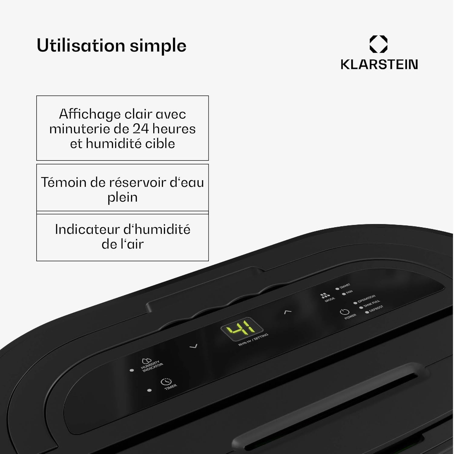 Klarstein AeroDry 10L Dehumidifier water tank