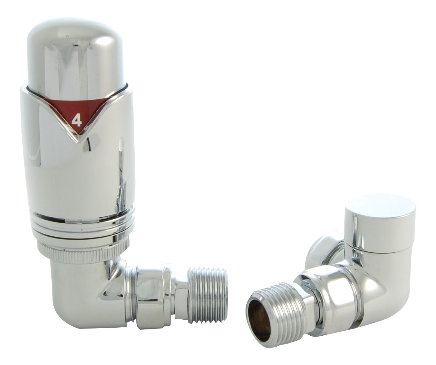 West Radiators REALM-2-CR-C Realm Modern Thermostatic Radiator Valve - Chrome