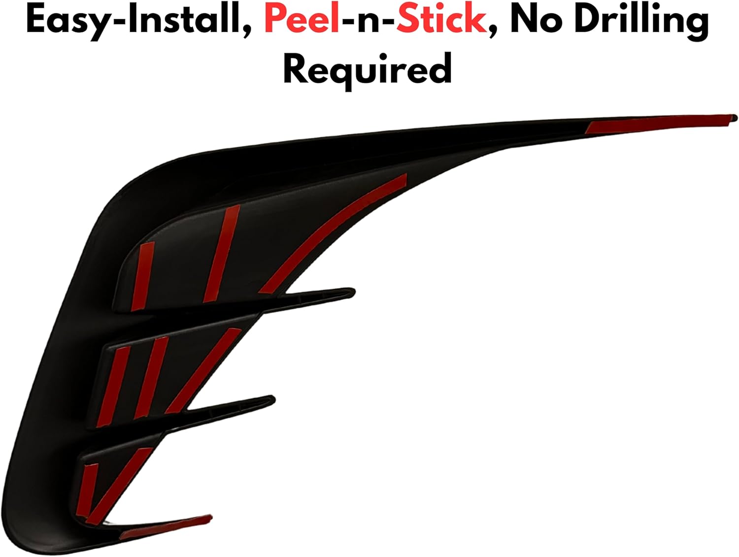 G20 Rear Bumper Canards Fins Spoiler Bumper Trim Cover Splitter Accessories for BMW G20 3 Series 330i 330e M340i 2019-2022 (Gloss Black)