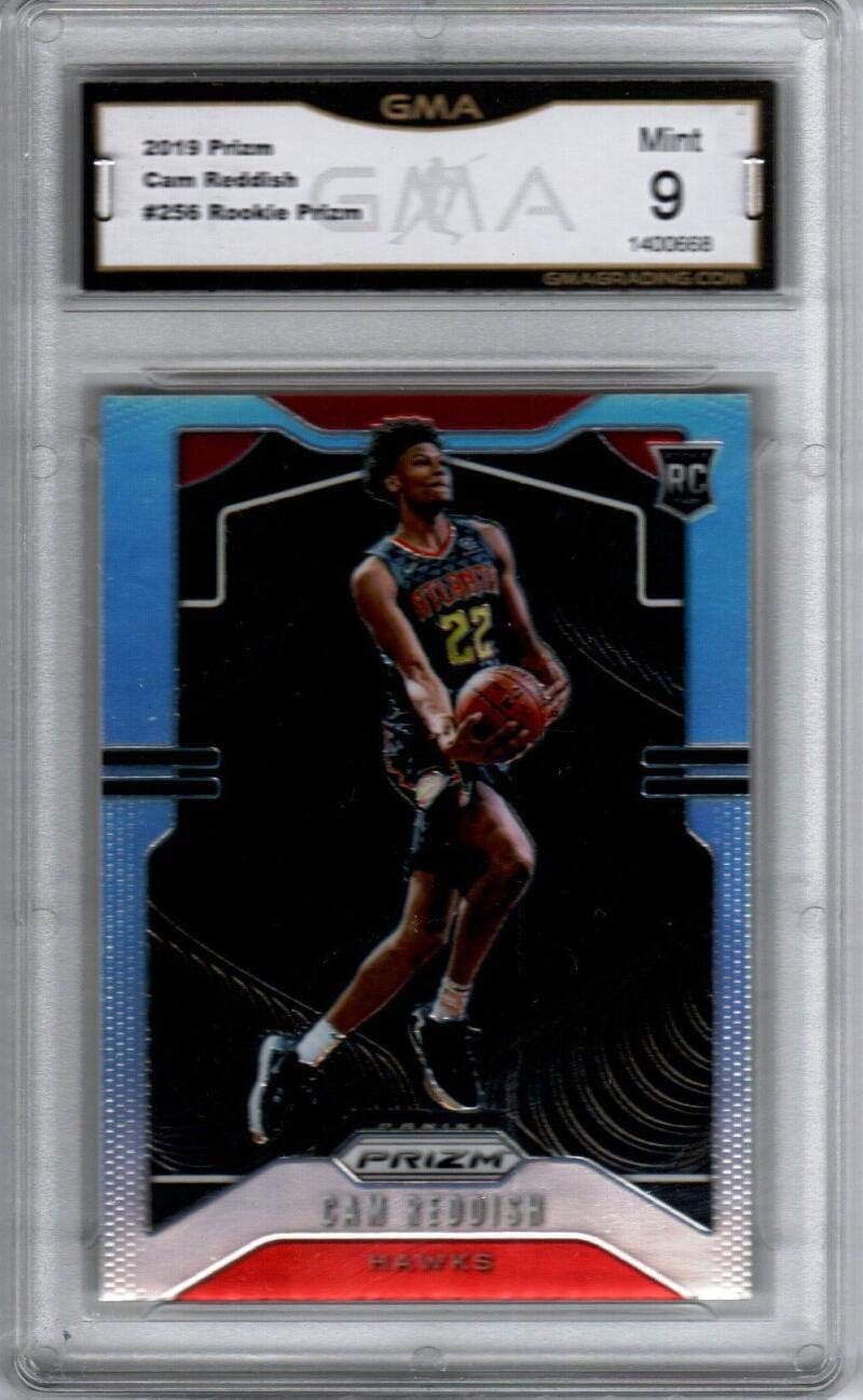 2019-20 Panini Prizm Silver Prizm #256 Cam Reddish Graded GMA 9 MINT NBA Basketball Trading Card RC Rookie Atlanta Hawks