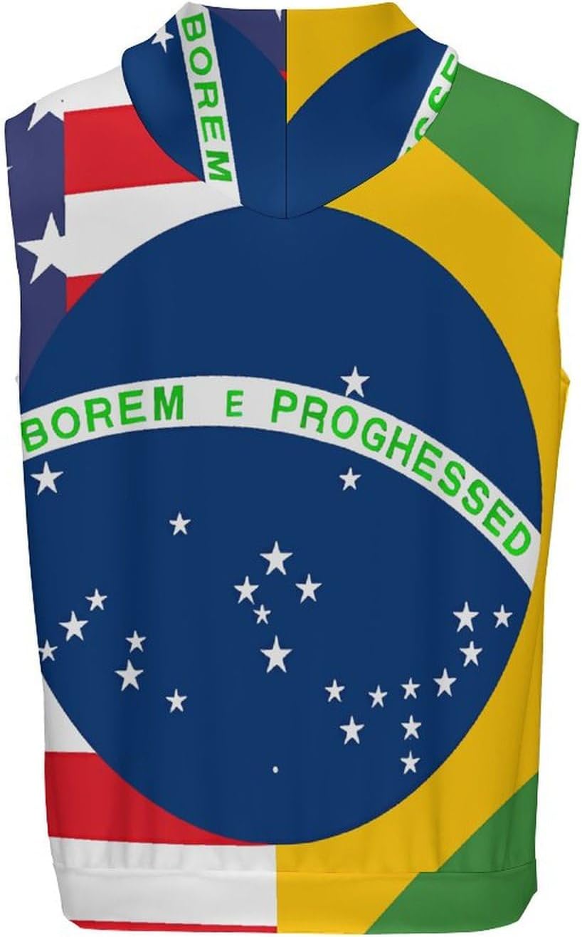 Men's Workout Hooded Tank Tops Sleeveless Muscle Gym T-Shirts