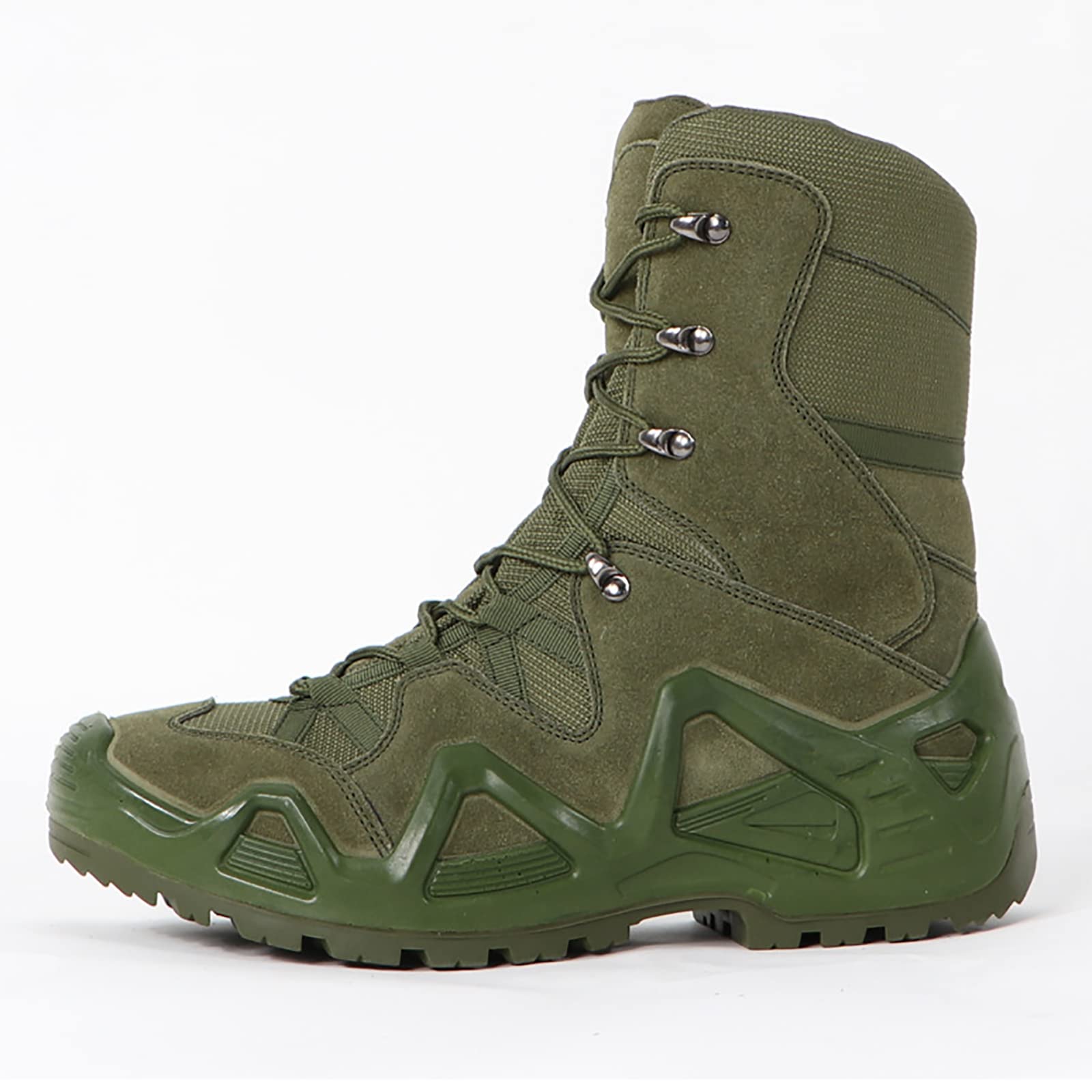 Taktyczne buty bojowe, Męskie buty taktyczne do pieszych wędrówek po pustyni, do pracy wielokolorowe 39-46 EU(Green,46 EU)