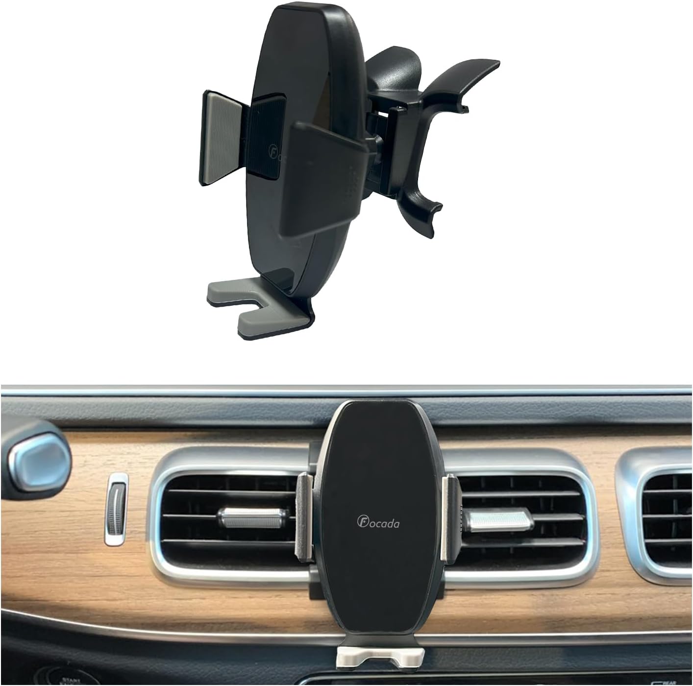 Car Phone Holder for Mercedes Benz GLE 350 450 2020-2024 & GLS 450 2020-2024 Vehicle-Specific 360°Rotation Air Vent Buckle Phone Mount Compatible with 4.0-6.8 Smartphones Auto Interior Accessories