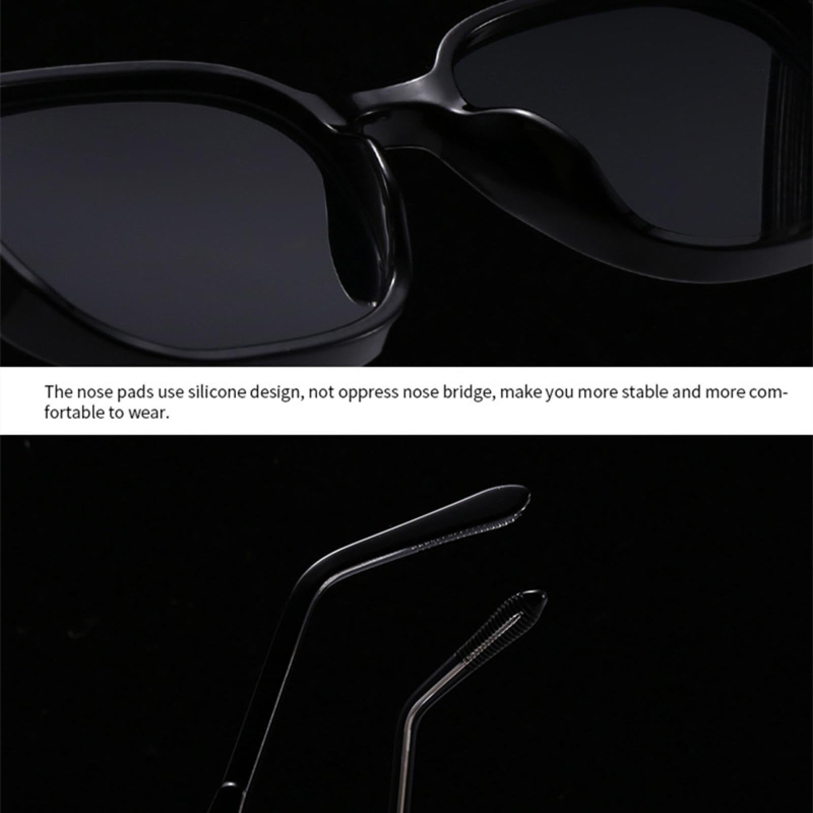 Gafas de sol poligonales de moda populares para mujeres y hombres, con remaches retro degradados, UV400