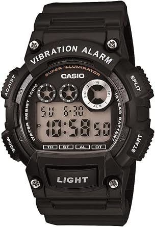 Casio W735H Series | Mens Digital Watch | 1/100 SEC Stopwatch | Countdown Timer | Super Illuminator LED Light | 100 M Water Resistance | Daily Alarm | Auto Calendar | Dual Time | 10 Yr Battery