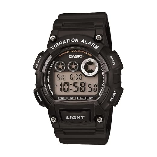 Casio W735H Series | Men’s Digital Watch | 1/100 SEC Stopwatch | Countdown Timer | Super Illuminator LED Light | 100 M Water Resistance | Daily Alarm | Auto Calendar | Dual Time | 10 Yr Battery