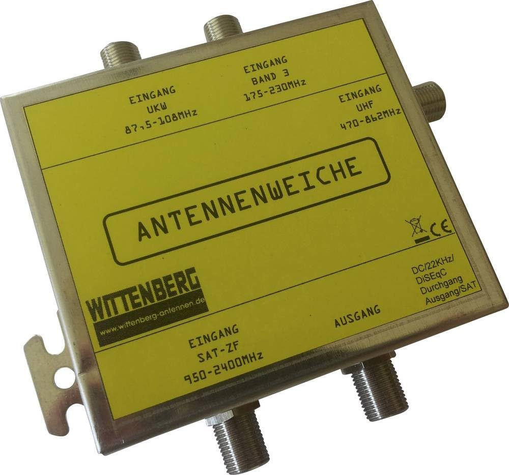 Wittenberg Antenne 4 en 1 pour FM, Dab, UHF et Sat-ZF