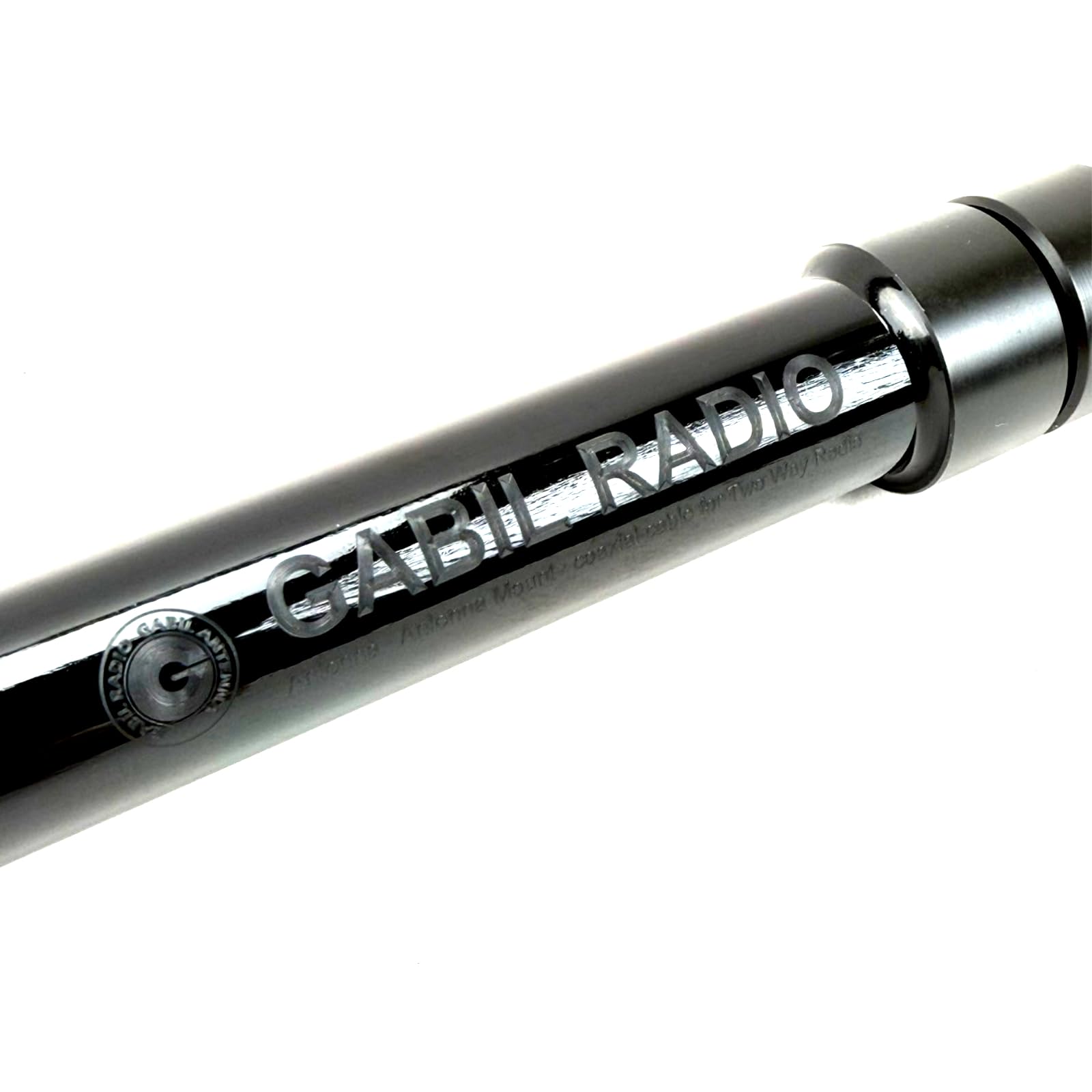 Antena portátil GRA‑7350TC HF grabada con láser | Telescópica de 3.5 MHz a 50 MHz con Conector 3/8‑24 | Solución de Radio jamón Ligera y Duradera | Látigo telescópico grabado con láser que cubre 3,5-50 MHz para operación de radio aficionada portátil
