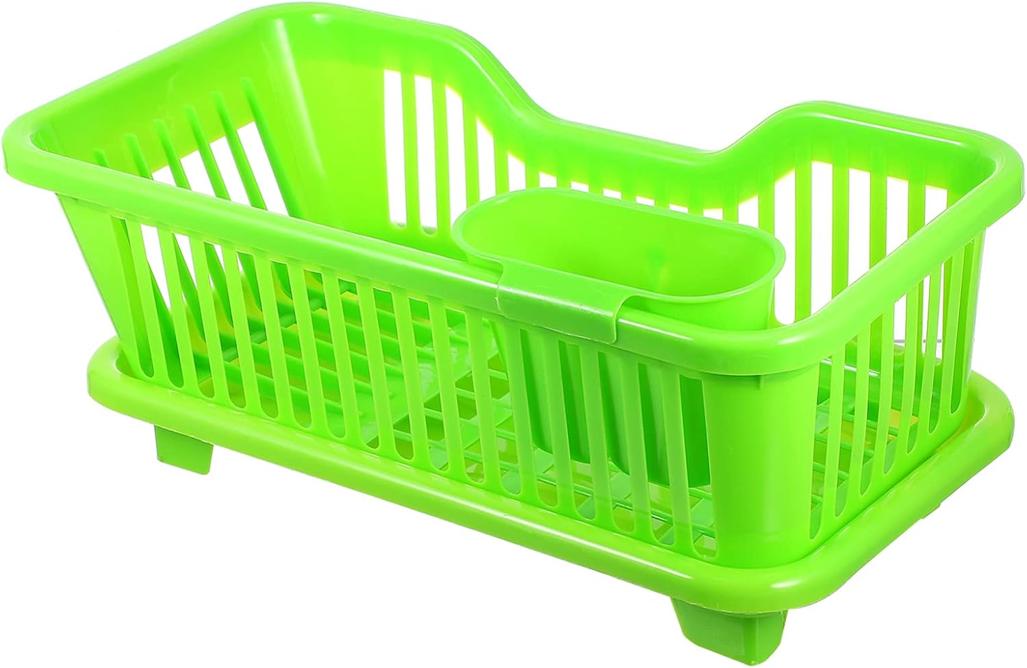 Hemoton Multifunctional Tableware Rack Plastic Kitchen Storage Organizer Drain Rack Utensil Holder for Efficient Drying and Easy Organization Sink Area