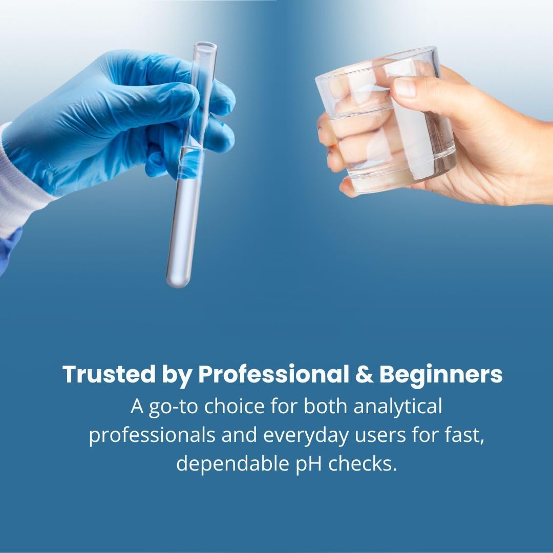 Universal pH Fix Indicator Strips 0-14, Quick and Accurate Result, 100 Bleed-Free Test Strip. Made in Germany. Safe, Easy pH Testing for Laboratory, Industrial, Professional, & Beginner Use