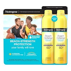 Neutrogena Beach Defense Sunscreen Spray SPF 60 8 5 oz 2-pack Water Sun Protection Lightweight Fast Drying Broad-Spectrum