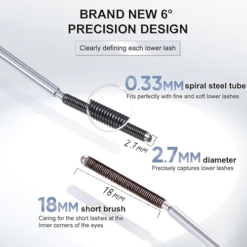 Miniatura 5 de Judy Doll - Máscara de rímel de Judy Doll - Máscara de pestañas rizadas 3D, máscara de pestañas de metal Judydoll (marrón, 1 unidad)