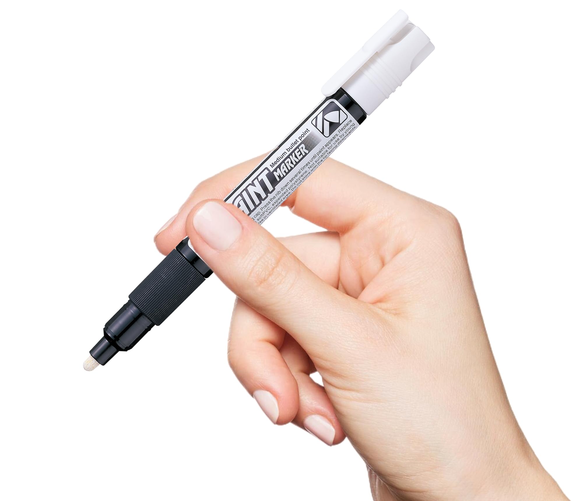 Pentel Bala Puntos Marcador Pintura, Blanco Tinta, 1 Paquete de 12 Rotuladores