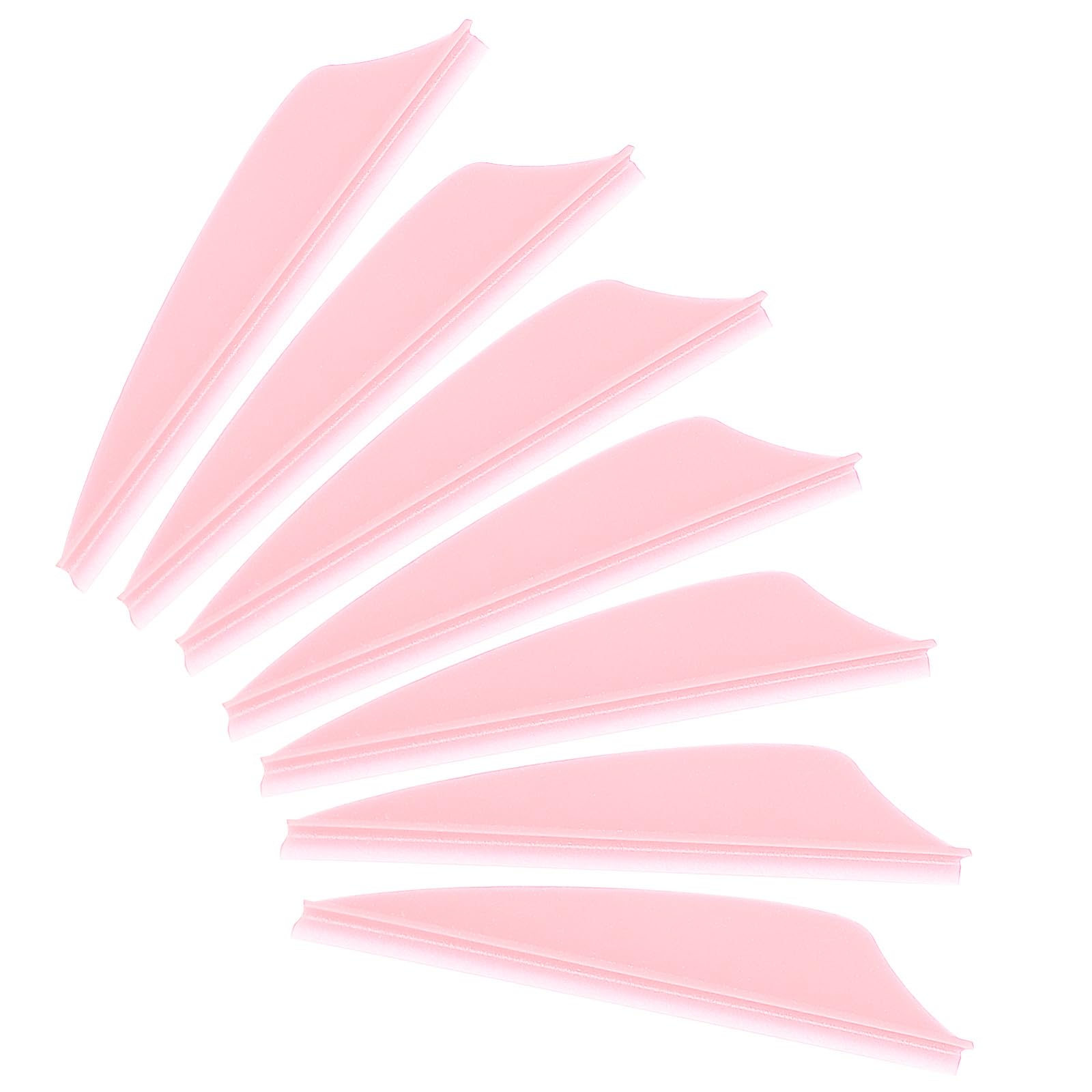 PATIKIL Arrows Vanes, 100 Pack 1.65 Inch Arrow Fletching Archery Arrow Feather Shield Fletch for DIY Target Shooting, Pink