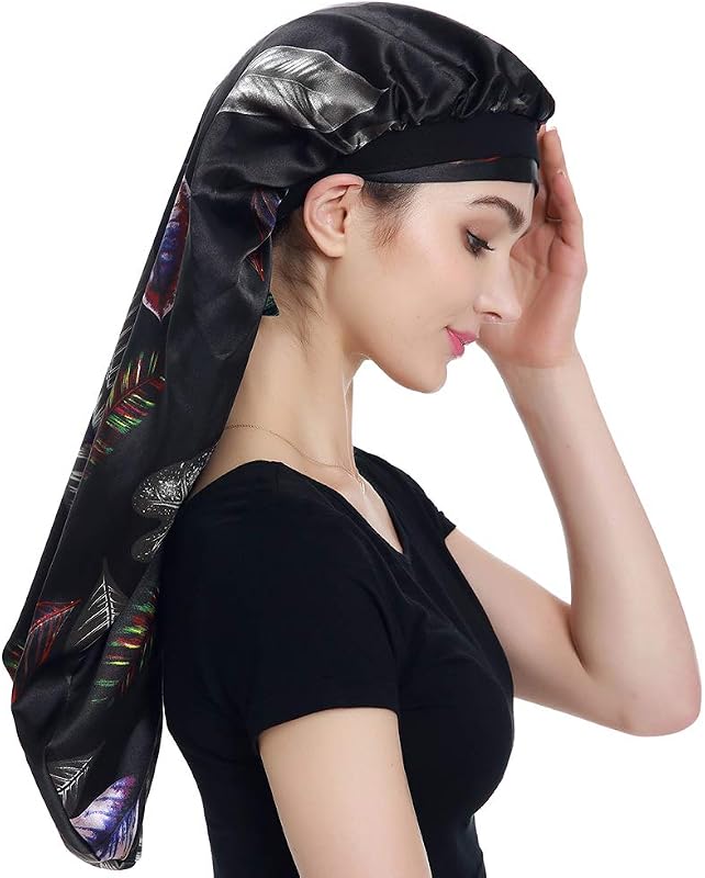 Touca de cetim com faixa para cabelo Alnorm