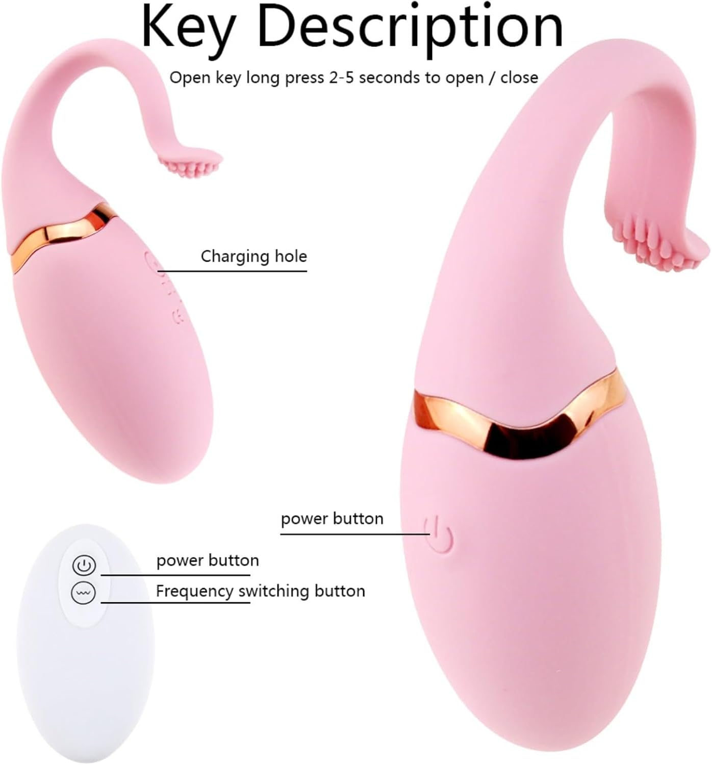 10 Speed G-spot Vibrator Female Vibrator Egg Shaped Vibrator Sex Toys for Jumping Eggs Sex Masturbators(Purple)