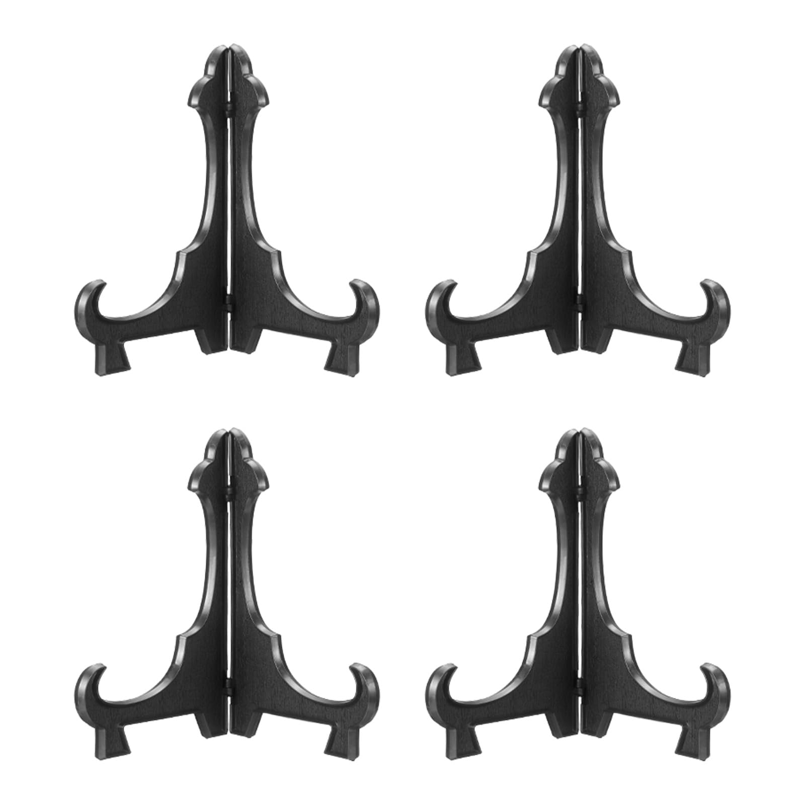 sourcing map 8 Pcs Acrylic Easels Plate Stands, 20 Inch Folding Plate Display Stands Holder Easels Plate Holders for Display Frames Decorative Picture Frame Magazine, Black