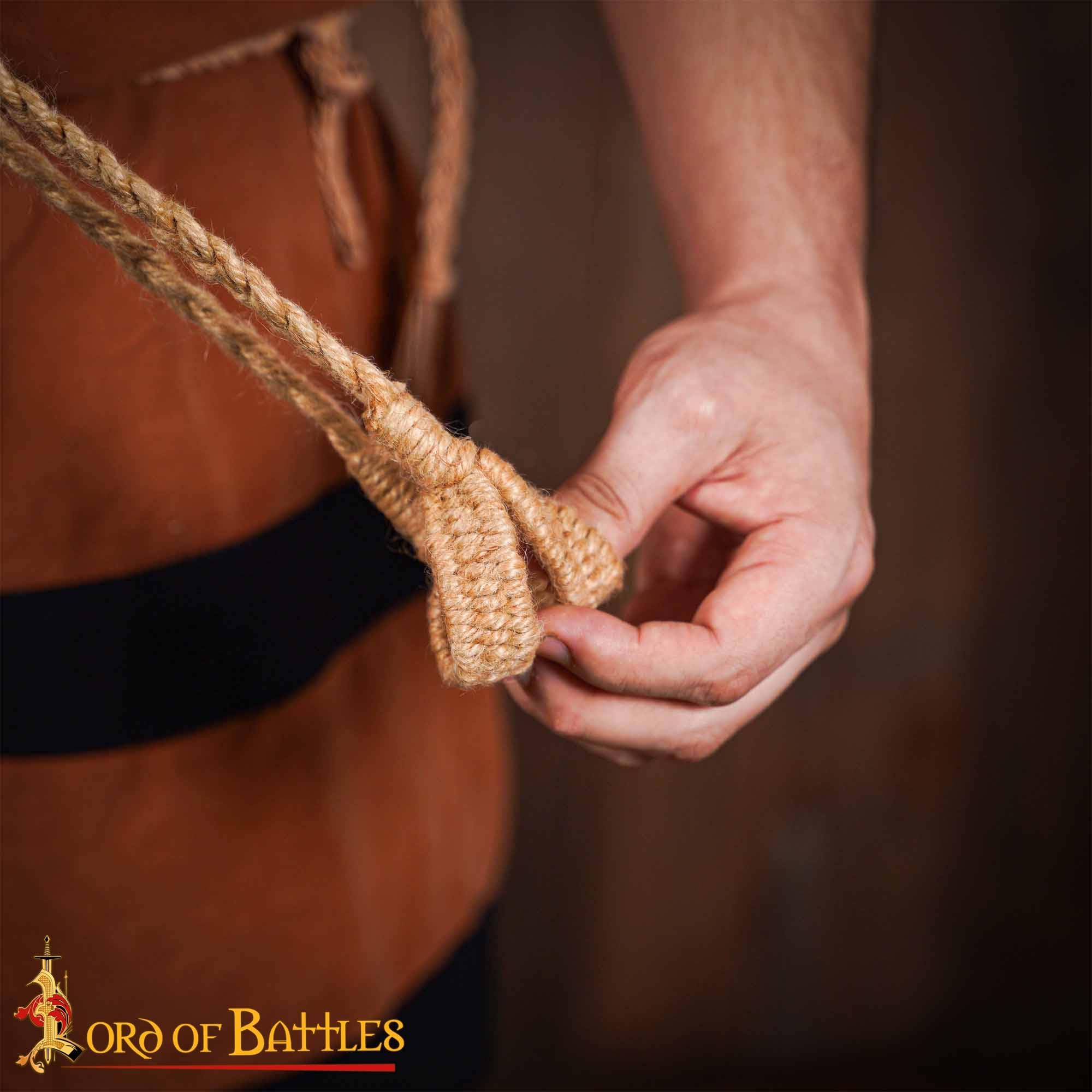 Lord of Battles Balear Romano Griego Sling hecho a mano cordones trenzados recreaciones históricas