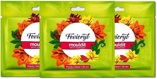 Ssr Juego de arcilla de molde Fevicryl de 1.76 oz para modelar y esculpir, arcilla seca al aire para arte y manualidades 3D, regalo para artistas,