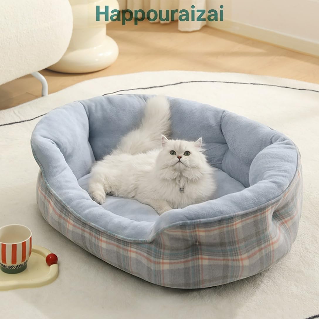 猫ベッド ペットベッド 猫 ハウス 暖かい ふわふわ 可愛い キャットハウス 開放式 柔らかい 保温 ペットクッション ぐっすり眠れ