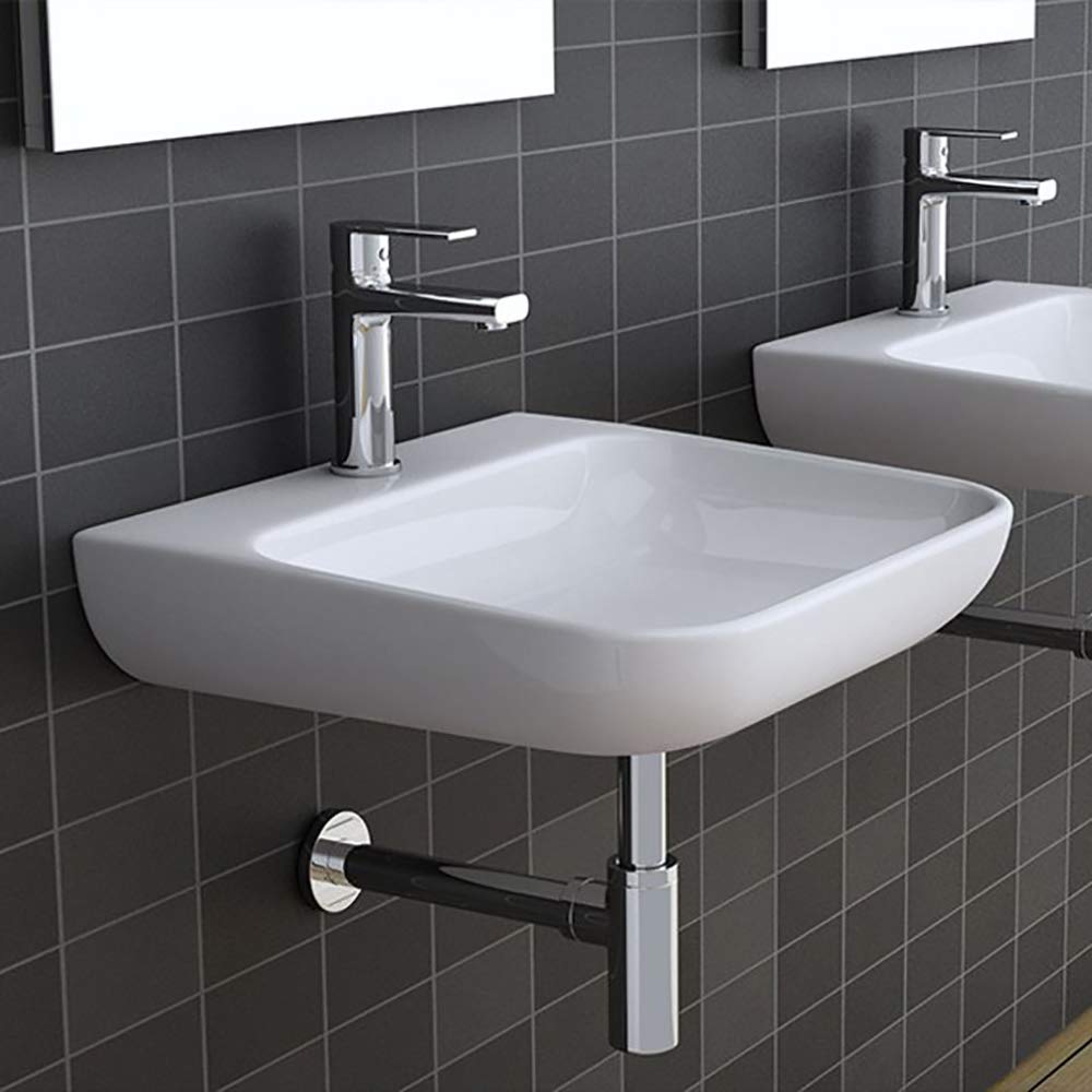 Laiton Siphon de Lavabo, Keymark Universel Syphon Design 1 1/4 x 32mm, Réglable Anti Odeur, Chromé