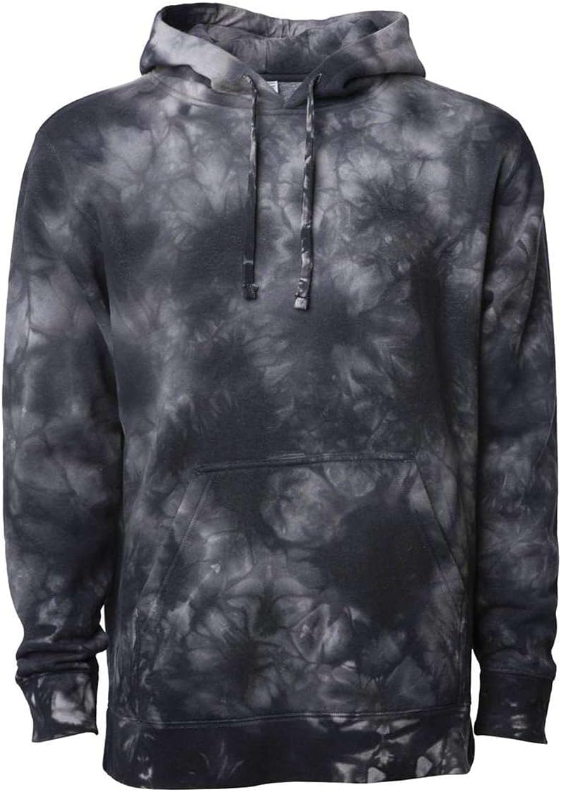 Independent Trading Co. - Midweight Tie-Dyed Hooded Sweatshirt - PRM4500TD - 3XL - Tie Dye Black
