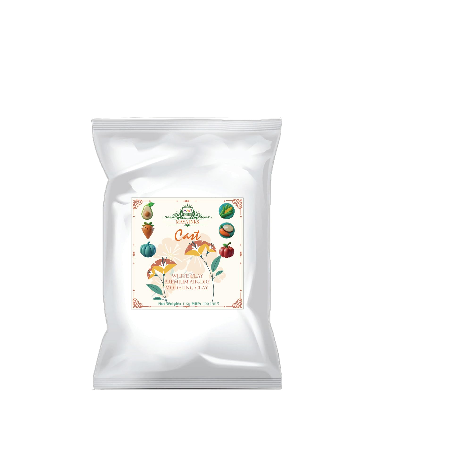 Cast White Premium Air-Dry Modeling Clay, 1 Kg, Polymer Clay-image-40