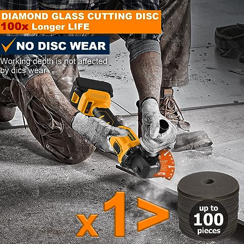 Wildbossy JSJP-005 Diamond Cutting Wheel 4-1/2 Inch (3Pcs) With 7/8 Inch Arbor Hole, Metal Cut Off Disc thumb #2