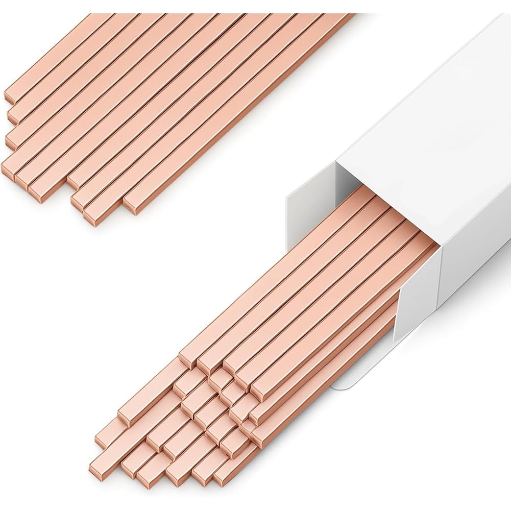 40 varillas de soldadura 15% plateadas, varillas planas de cobre Phos para HVAC, aire acondicionado, soldadura de aleación de 25 cm