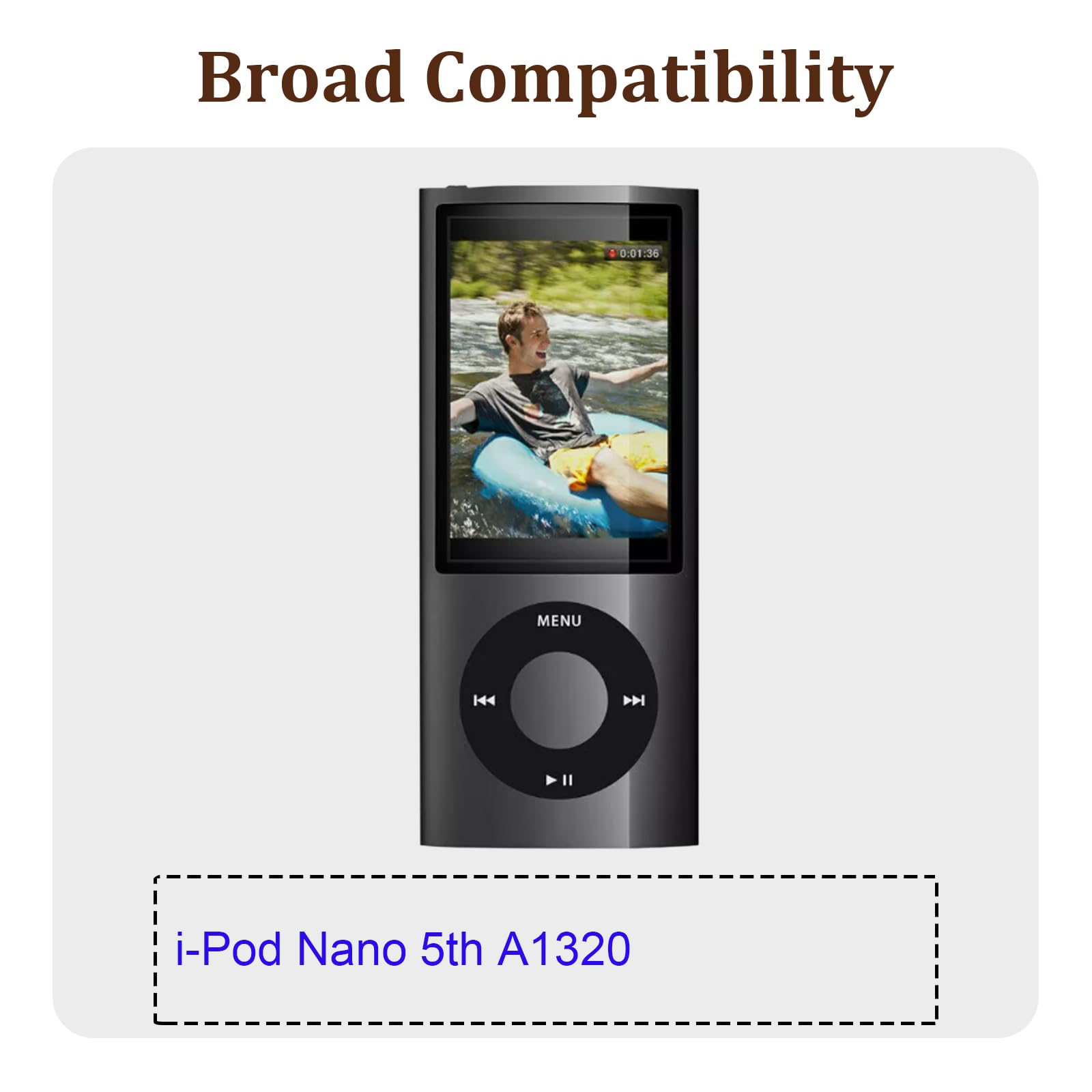 Batteria di ricambio 616-0406 616-0467 compatibile con [iPod] Nano 5th Gen 5G 8GB 16GB P11G73-01-S01 A1320