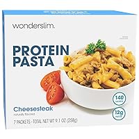 Vista 1 de WonderSlim Protein Pasta, Cheese Steak Macaroni, 140 Calories, 12g Protein (7ct)