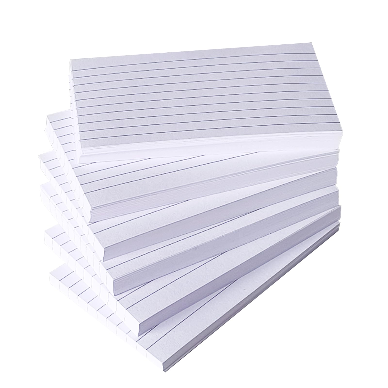 300 Pcs Flash Cards, Revision Cards White Paper Index Cards Flashcards Revision Fash Ruled Index Cards for School Study Office Working School Learning