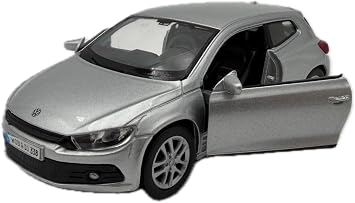 Dromader Welly VW Scirocco model car, miniature car, 1:39 scale, silver