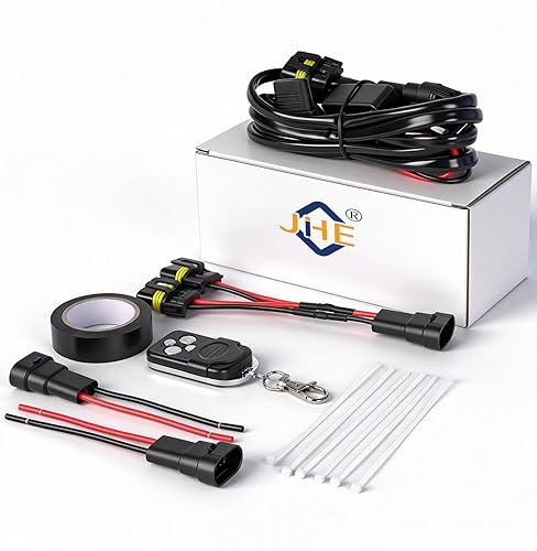 Arnés de cableado de control remoto de barra de luz LED, kit de arnés de cableado de control remoto inalámbrico Jihe para barra de luz LED, luz de