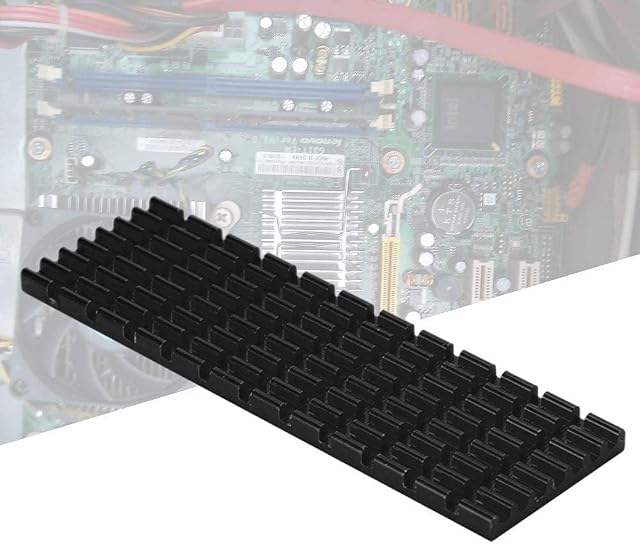 70x22x3mm SSD Heat Sink for PCIE M.2 SSD 2280 Aluminum Alloy Heat Sink Cooler Cooling Fin for Desktop Laptop Computer, Effective Cooling to Protect Hard Disk(Black)