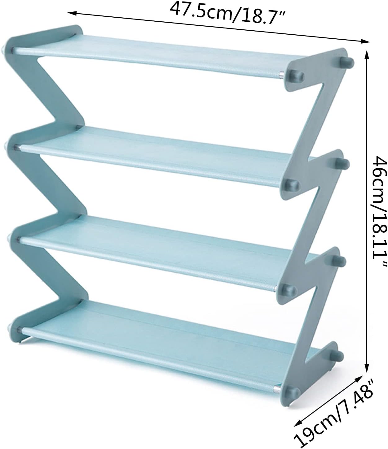 Z Shaped Shoes Rack Multi Shelf Holder Removable Furniture for Home Bedroom Dormitory Holders Artifact