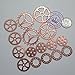 Steampunk Gear Cog, Clock Face, Wheel Skeleton Watch Pendant, Antique Charms by N'joy (4.8 oz/130G, 70PCS-Red Copper)