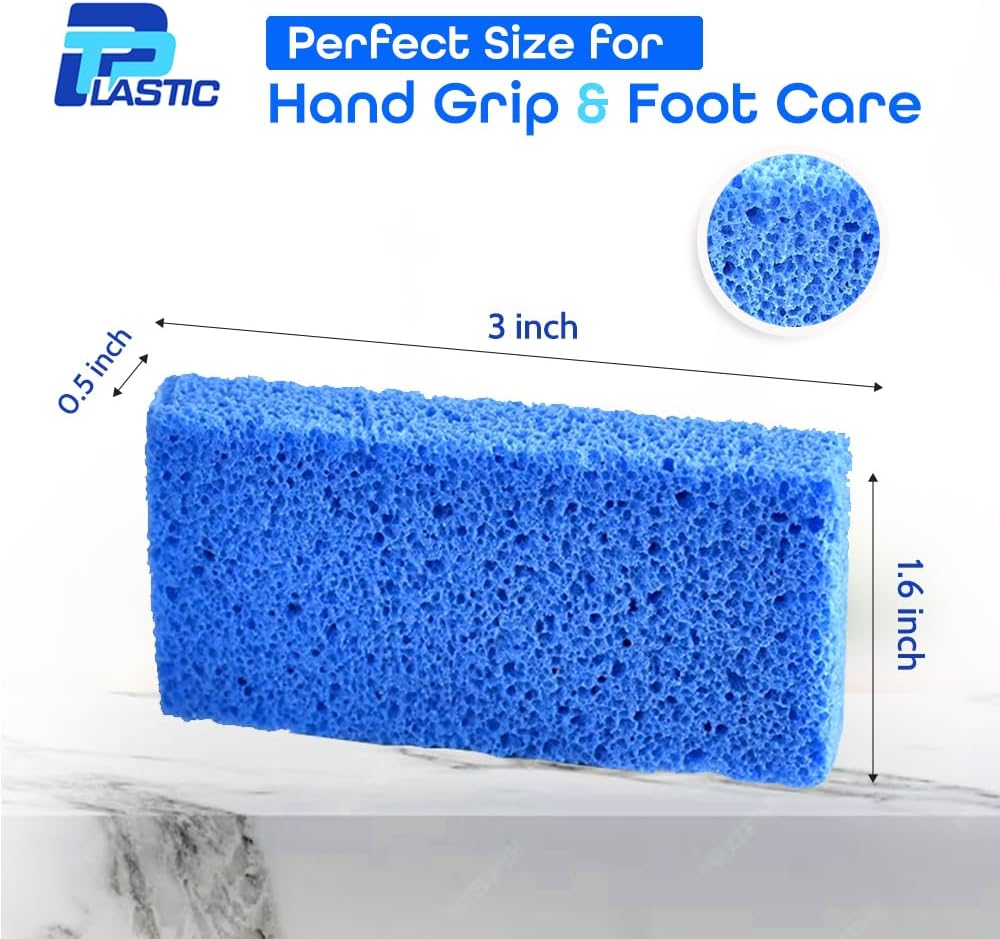 300 Pcs Disposable Pumice Stones, Professional Pedicure Tools for Feet, Callus Remover Foot Scrubber, Salon Spa Supplies (Blue)