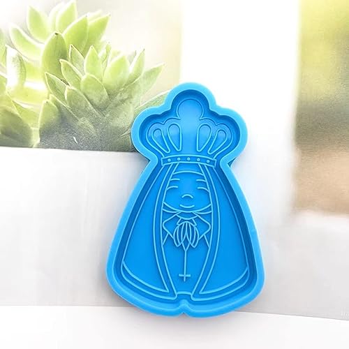 Miniatura 6 de Adornos de rey de dibujos animados brillantes, molde de resina epoxi de silicona, llavero de bricolaje, joyería colgante para manualidades de regalo