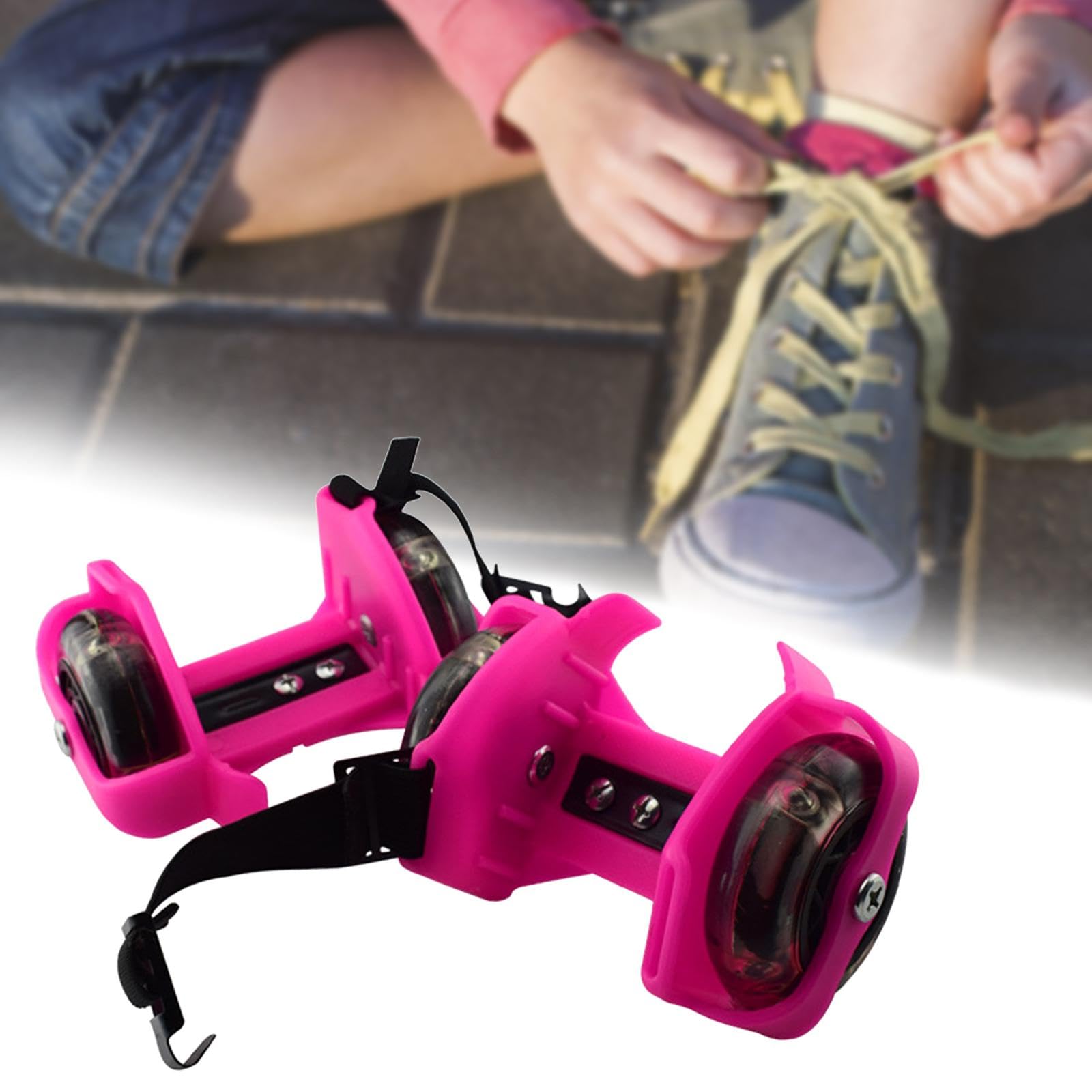kowaku Patins à roulettes à talons, chaussures à roulettes réglables, patins à talons pour activités, filles et garçons