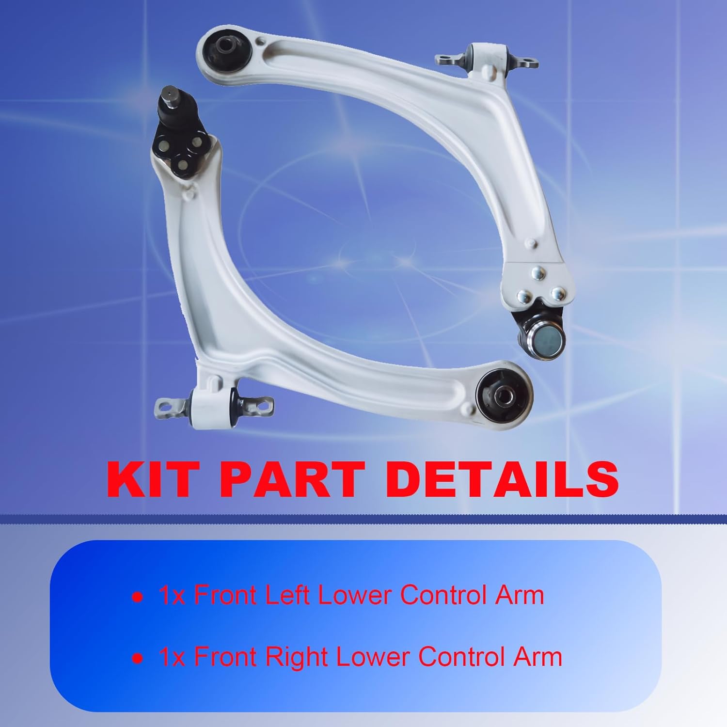 2pcs Front Suspension Kit Lower Control Arm with Ball Joints Assembly Fit for 2005-2011 Chevrolet Cobalt HHR Pontiac G5 15787555 15803767 15787556 15803766