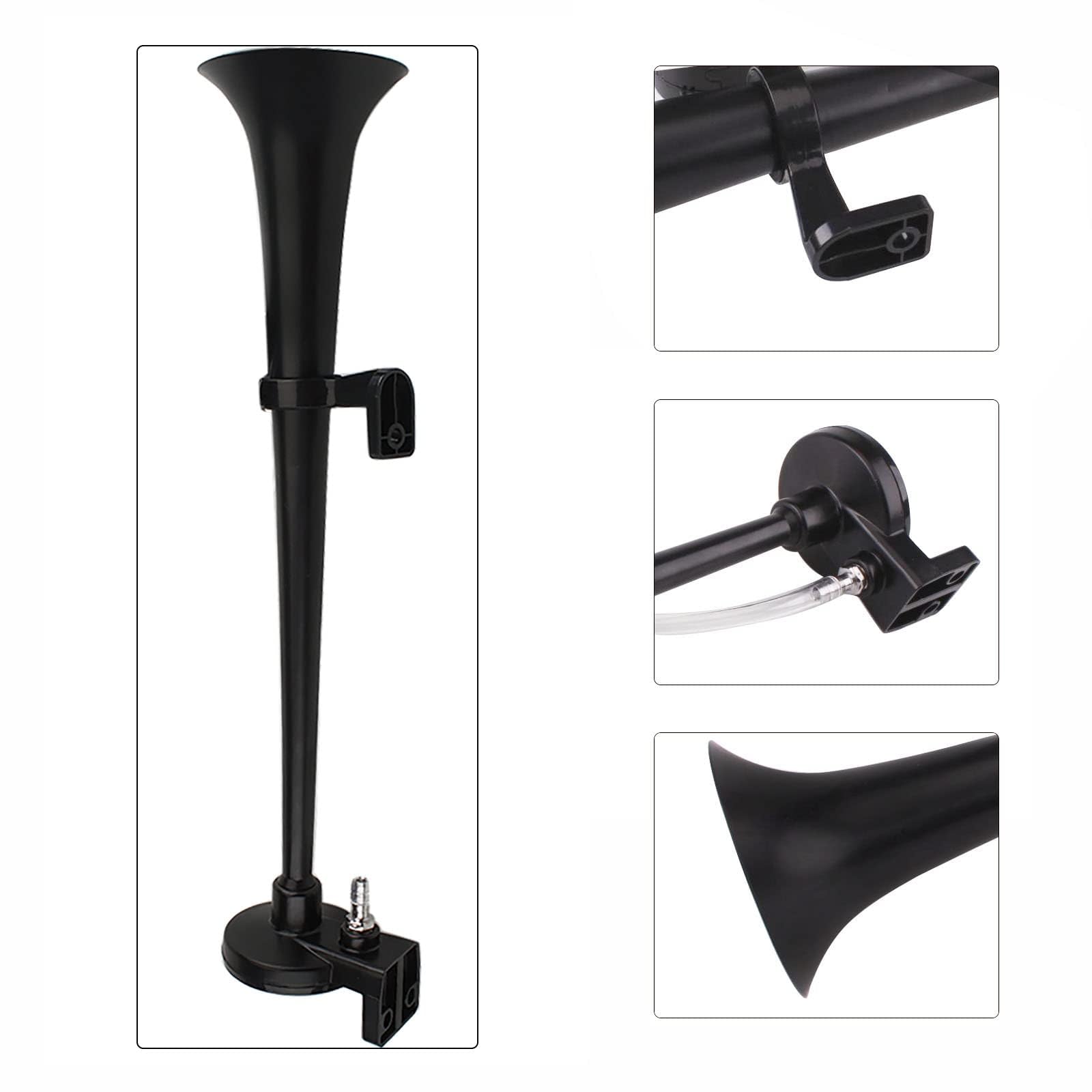 FARBIN Bocina de Aire de 12 V, 150 dB, 18 Pulgadas, Con Compresor para Coche, Camión, Barco, Motocicleta, Tren, Tgv, Claxon
